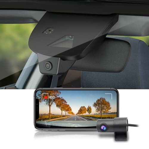 Fitcamx Dashcam Front Rear 2160P+1080P Suitable for Mercedes Benz CLA, A, GLA Class 2015-2019 (Right-hand drive) HD2-D4000, OEM 4K WiFi, G-Sensor, Loop Recording, 128GB Card