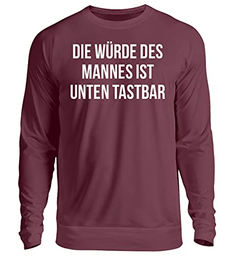 Pull unisexe rouge large vêtement hiver chaud confortable coton