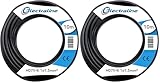 Prodotto di ottima qualità Electraline 15071 Cavo Unipolare N07V-K, Sezione 1x1.5 mm, 10 mt, Nero (Confezione da 2)