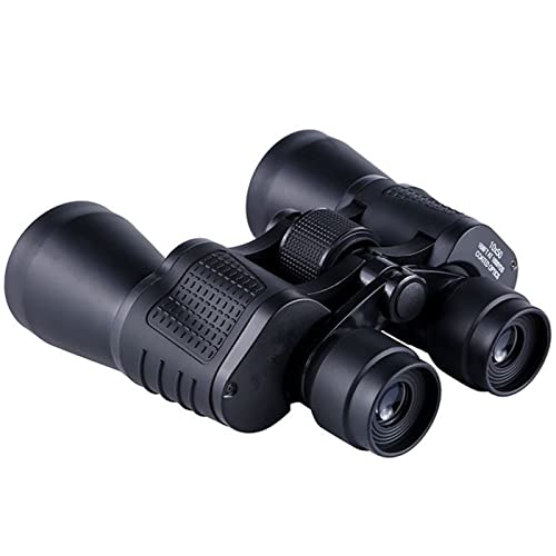 10 x 50 Hochleistungs-Fernglas für Erwachsene mit schwachem Licht Nachtsicht für Vogelbeobachtung, Jagd, Reisen, Fußballspiele, Sternenbeobachtung, mit Tragetasche und Gurt, BAK4 Prisma, FMC-Objektiv Cover