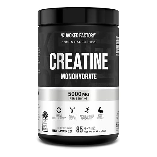 Creatine Monohydrate Powder 5g - Pure Creatine Supplement for Muscle Growth & Recovery, Build Muscle & Increase Strength, Improve Performance - 85 Servings, Unflavored