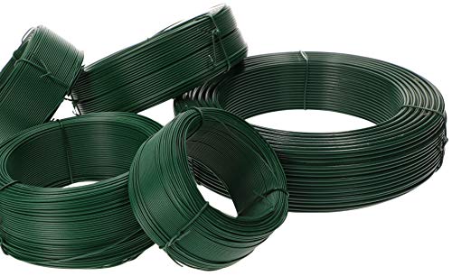KOTARBAU® Rollo de Alambre de Acero plastificado con Acabado en Verde, Ø 1,00 mm - 100 m, Alambre de Atar Flexible para floristería o jardín, para Plantas trepadoras y hortalizas, Bricolaje - imagen 9