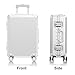 EclatVivid Full Aluminum Weaving Texture Surface Body Luggage, 20 inch All Aluminum Carry On Suitcase, Metal Hard Shell Body Suitcase with TSA Locks (Silver, 20 inch)