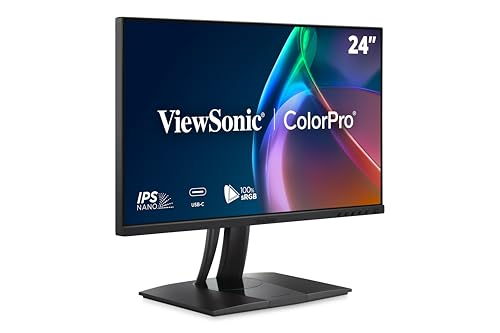ViewSonic VP2756-4K 27 Inch 4K ColorPro Monitor, IPS Display with 100% sRGB and Pantone Validated for Professional Photo Editing, Advanced Ergonomics, 60W USB-C, HDMI, and DisplayPort Inputs