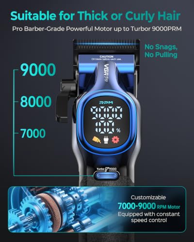 Image of VGRPRO Professional Hair Clippers for Men, Cordless Clipper and Trimmer Set