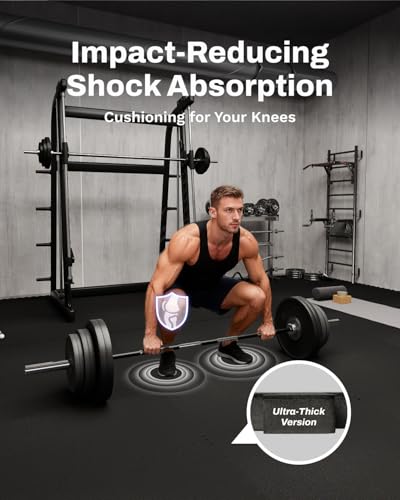 AIRHOP 0.79" Thick Gym Flooring for Home Gym, 48 Sq Ft Rubber Top Gym Mat - image 3