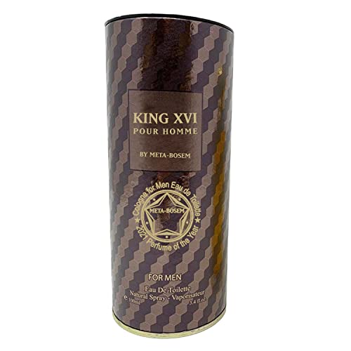 Meta-Bosem King Xvi, Cologne For Men Eau De Toilette Natural Spray | Vanilla And Woody Accords | Elegant And Woody Fragrance, For All Skin Types | Casual And Formal Wear, 3.4 Fluid Ounce/100 Ml #TOP4