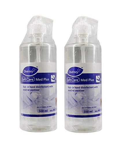 Diversey Soft Care Med Plus Rub-in Hand Disinfectant with Residual Sanitizer 500ml X 3