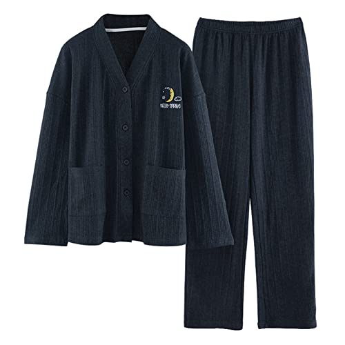Pyjamas en coton à manches longues pour des matinées cocooning et soirées détente à la maison