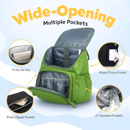 Image of Baby Diaper Bag | Diaper Bag for Mothers For Travel | Baby Bags For Mothers Carry | Baby Diaper Bag For Mother For Travelling | Lugguage Nappy Handbags with Changing Mat