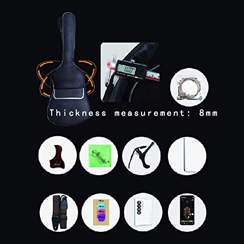 DYB Kit de démarrage de Guitare Classique pour débutant Sac à Dos épais à Pas de Corde réglable en épicéa Pick Sound… - Les Beatles, Paul McCartney, John Lennon, RIngo Starr, George Harrison DYB Kit de démarrage de Guitare Classique pour débutant Sac à Dos épais à Pas de Corde réglable en épicéa Pick Sound… – Image 3