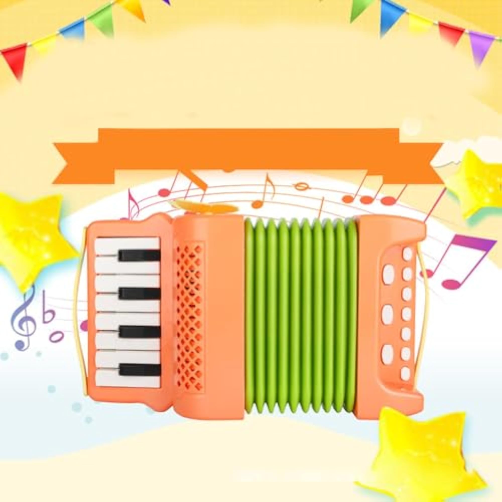 10 Keys 8 Bass Piano Accordion Playset for Beginners