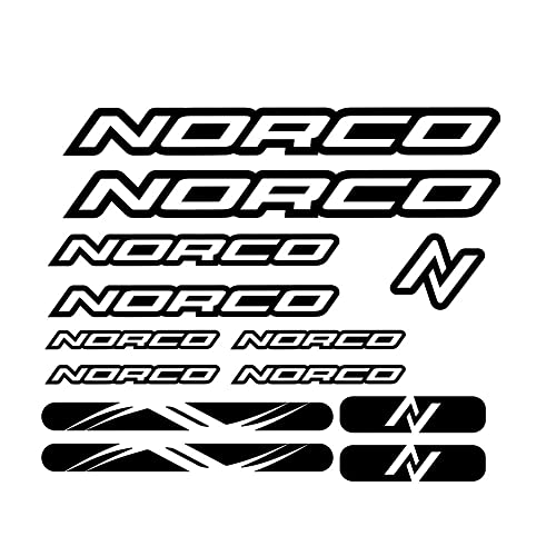 13pcs NORCO Mountain Bike Decal Stickers Black