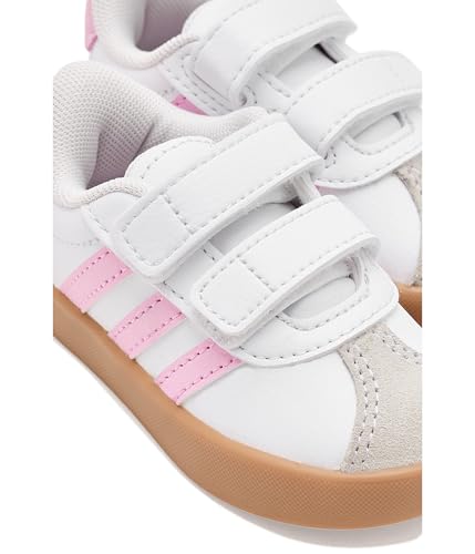 Image of adidas Boys Vl Court 3.0 Slip On Sneakers Shoes Casual - Pink, White
