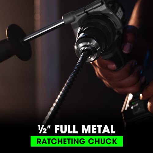 FLEX 24V Brushless Cordless 1/2-Inch 1,400 In-Lbs Torque 2-Speed Hammer Drill Turbo Mode Tool Only, Battery and Charger Not Included - FX1271T-Z