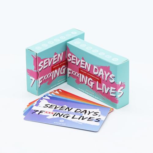 Image of Positive Affirmation Cards - 49 Daily Sweary Motivational Cards With 7 Symbol Energies, Boost Your Inner Badass And Achieve Your Goals, Mindfulness Inspirational Meditation Cards For Stress Relief