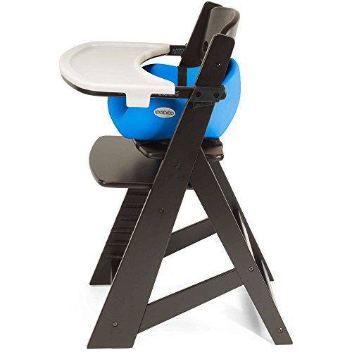 Keekaroo Height Right™ High Chair With Infant Insert & Tray, Espresso/Aqua (0051424Kr-0001) #TOP1