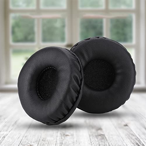 XUXHOU Hochwertige Protein-Leder-Ohrhörer-Pads Weiche Schaumkissen für Kopfhörer 70-mm-Ersatz-Ohrpolster Abdeckung für Geräuschblockierungen für Lange Hörsitzungen Geeignet