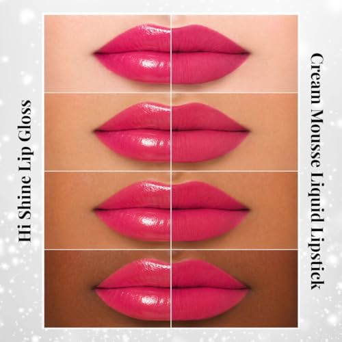 Image of Tee Ess Duo Lips 2-in-1 | Lip Gloss & Matte Cream Mousse Liquid Lipstick | High Shine Gloss + Soft Matte Finish | Long-Lasting, Lightweight & Non-Sticky | 5ml (DRAMA QUEEN)