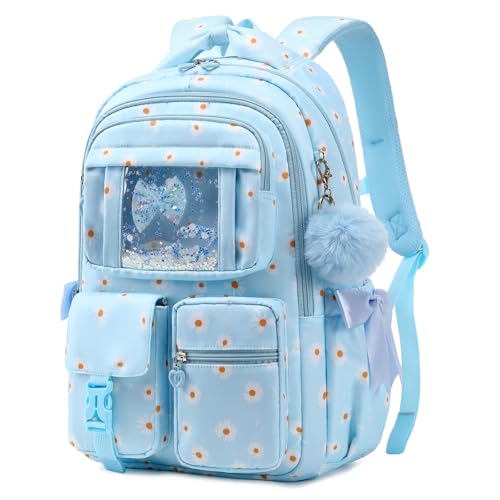 Image of PIG PIG GIRL Kids Backpack for Girls School Book Bag for Elementary Primary