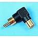 Adapter 90 Degree RCA Gold