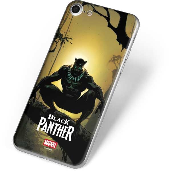 Skinit Decal Phone Skin Compatible with iPhone 8 - Officially Licensed Marvel Black Panther TChalla King of Wakanda Design