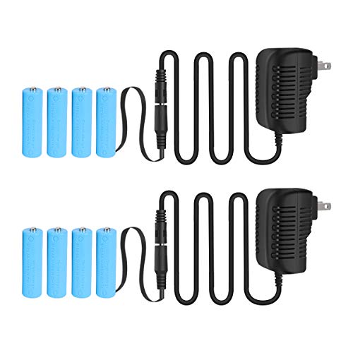 Lenink AA Battery Power Supply Adapter,Replace 4 AA Battery(2 Pack)