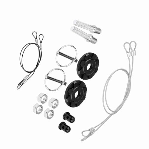 Verrouillage capot fiable kit goupille de course alliage alu CNC anti vibration voiture