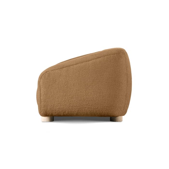 Image of Kaniel Premium Boucle Fabric 3 Seater Sofa for Living Room and Offices (Brown, 3 Seater)