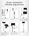 Moukey Microphone Isolation Shield with Pop Filter & Tripod Stand, Foldable Mic Shield with Triple Sound Insulation, High Density Mic Sound Shield for Recording Studio, Podcasts, Singing, Broadcasting