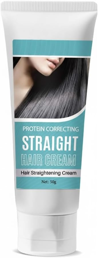 NALACAL Gloss Hair Straightening Cream, Protein Correcting, Nourishing Collagen Treatment, Curly Hair Straightening Cream, Natural Ingredients, Suitable for All Hair Types (50ml)