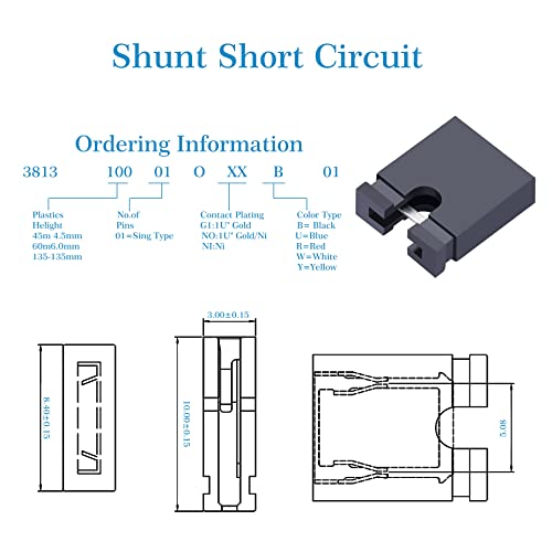 CQRobot 50 Pieces Black Standard Computer Jumper Caps Header Pin Shunt Short Circuit 2P Connector Open Top 5.08mm. for Arduino Raspberry Pi PCB PC DVD HDD Motherboard Shorting and Other Project - Image 2