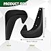 QZTYTY 4PCS Car Mud Flaps, Mud Guard, No Drilling Mudguards Fenders with Hardware Kits, Automotive Exterior Accessories Fender Front and Rear Side Splash Guards Universal for Most Cars Trucks SUVs
