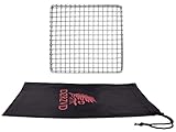 DZRZVD-The Bushcraft Backpacker's Grill Grate-Welded Stainless Steel Mesh (Upgrade Camping Fire...