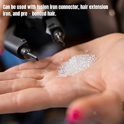 100g Keratin Glue for Hair Extensions, Hair Extension Glue, Hair Extension Beads, Keratin Glue Beads Transparent Hair Extension Keratin Granule Hot Fusion Extension Glue Bead Accessory