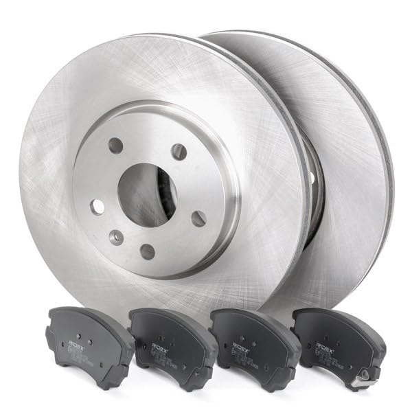 RIDEX Kit de Discos de Freno y Pastillas - Discos de Freno Eje delantero 284 ventilación interna - Pastillas de Freno compatible con OPEL Corsa D Hatchback S07 sin tornillos