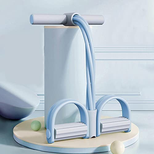 Fitness Resistance Bands | 6 Tube Pedal Ankle Puller | Portable Tension Ropes For Workout, Elastic Pedal Booster Body Shaper Fitness Equipment Abdominal Exerciser For Stretching #TOP1