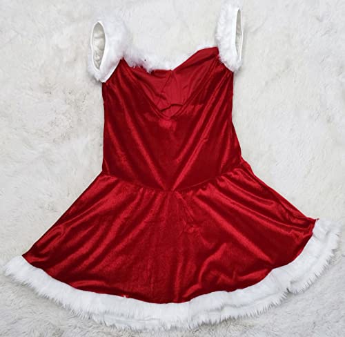 Vestido Feminino Traje Bandeau Santa Fantasia De Natal Vestidos De Festa Sexy Vestido De Fantasia