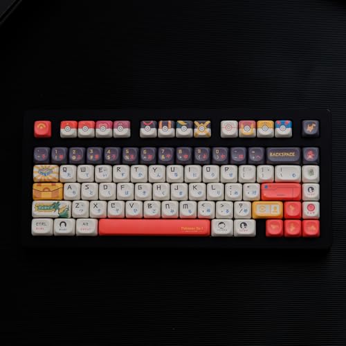 Concutelly PBT Keycaps 151 Keys MOA Profile Cute Japanese Anime Theme Keycaps Set for Mechanical Keyboard, Compatible with ANSI, 60%, 65%, 75%, TKL, Full-Sized Layout by Concutelly - Used condition - Image 6