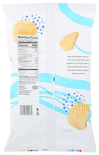 Image of 365 Everyday Value, Sea Salt Rippled Potato Chips, 10 oz