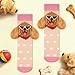 Lustige 3D Golden Retriever Hunde Socken für Damen Mama Teenager Mädchen - Bunte Witzige Motiv Coole Tier Socken - Muttertag Ostern Geburtstag Weihnachten Geschenke Ideen für Hundeliebhaber Hundemama