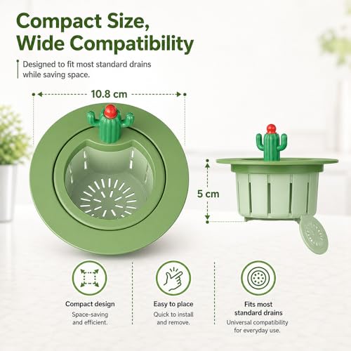 Colador para fregadero tipo cactus con mecanismo One-Press miniatura 2