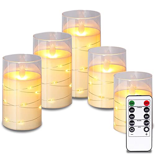 image for Znknthr LED Flameless Candles, 2 * 4
