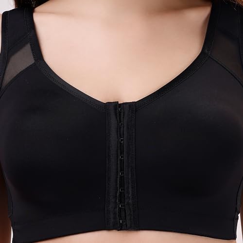 Image of SOIE Women Front Closure Full Coverage Non Padded Non Wired Posture Correction Bra