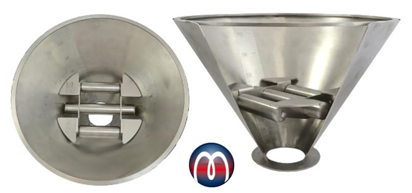 Trichtermagnet L: 90 mm x B: 90 mm x H:75 mm, Ferrit Magnete zum separieren von Kunststoffgranulat
