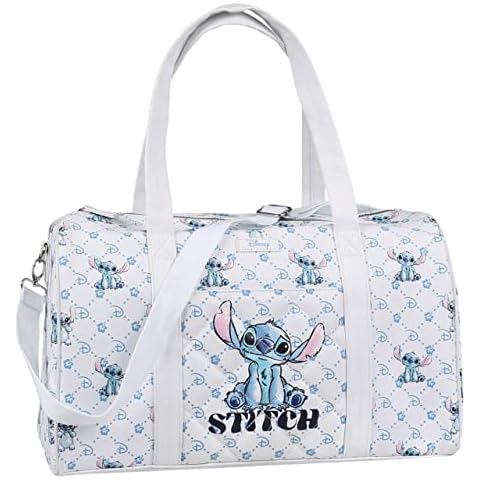 Bolsa de Viaje Stitch Disney Blanca 45x28x22cm Cover