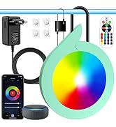 OASHISU oświetlenie basenowe LED do basenów podwodnych 20 W RGB wiszące reflektory basenowe z AP...