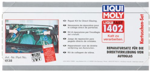 LIQUI MOLY Liquifast 1402 kit cartouche adhésif anti-vibration pour vitrage 1 pcs