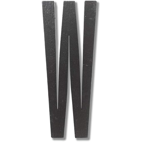 Design Letters Black Wooden Letter A-Z-W, One Size