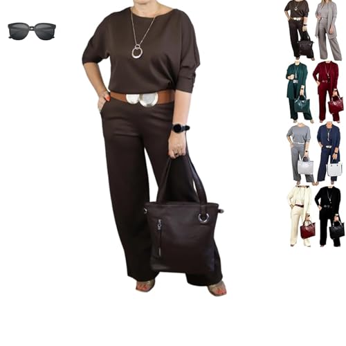 Elegant 3-Piece Set Including Long Cardigan Top and Pants Outfits